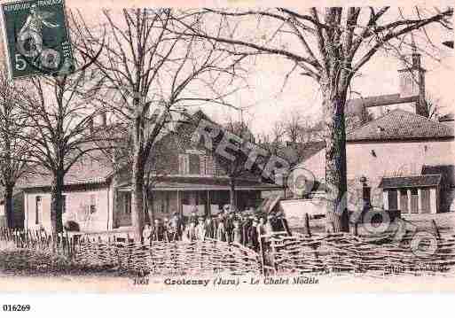 Ville de CROTENAY, carte postale ancienne