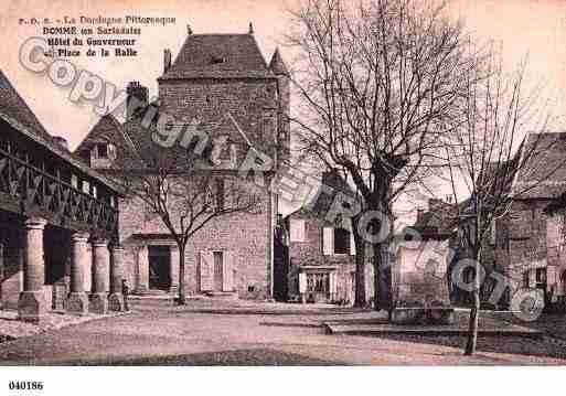 Ville de DOMME, carte postale ancienne
