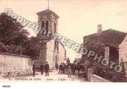 Ville de ECHIRE, carte postale ancienne