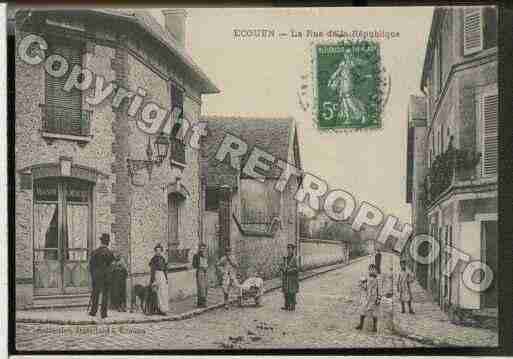 Ville de ECOUEN, carte postale ancienne