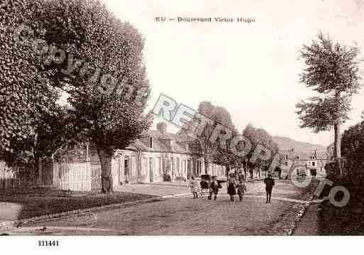 Ville de EU, carte postale ancienne