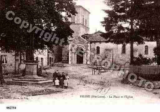 Ville de FELINES, carte postale ancienne