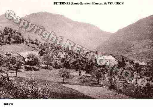 Ville de FETERNES, carte postale ancienne