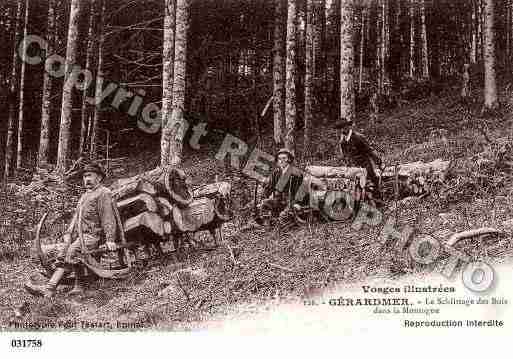 Ville de GERARDMER, carte postale ancienne