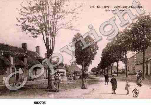 Ville de GERMIGNYL'EXEMPT, carte postale ancienne