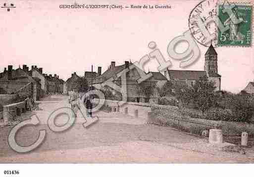 Ville de GERMIGNYL\'EXEMPT, carte postale ancienne