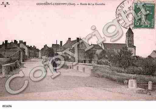 Ville de GERMIGNYL'EXEMPT, carte postale ancienne