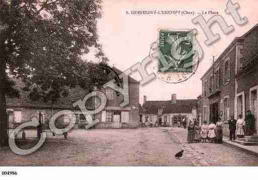 Ville de GERMIGNYL'EXEMPT, carte postale ancienne