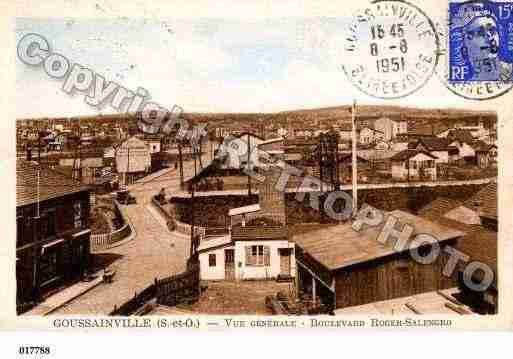 Ville de GOUSSAINVILLE, carte postale ancienne