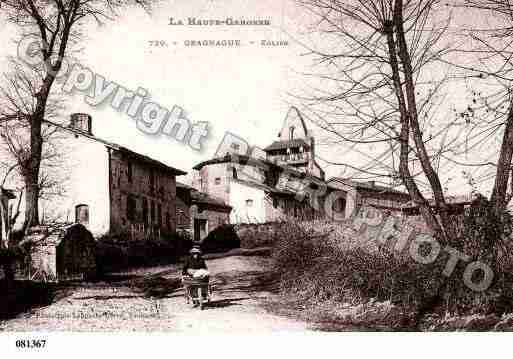 Ville de GRAGNAGUE, carte postale ancienne