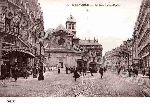 Ville de GRENOBLE, carte postale ancienne