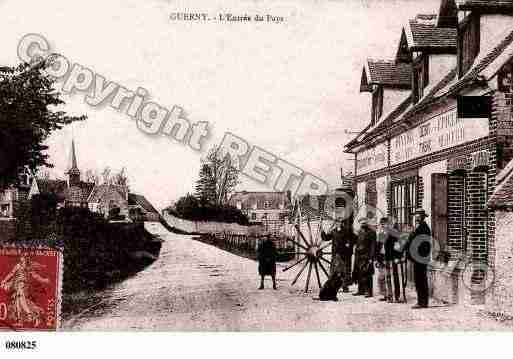 Ville de GUERNY, carte postale ancienne