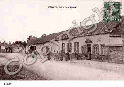 Ville de HEBECOURT, carte postale ancienne