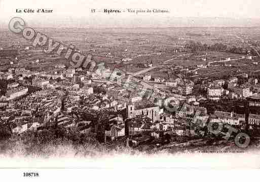 Ville de HYERES, carte postale ancienne