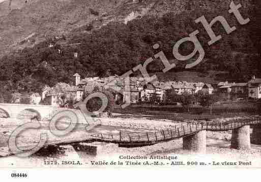 Ville de ISOLA, carte postale ancienne