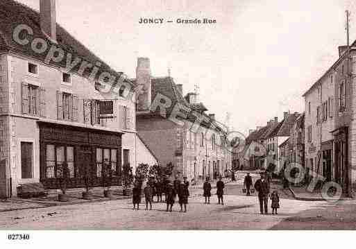 Ville de JONCY, carte postale ancienne