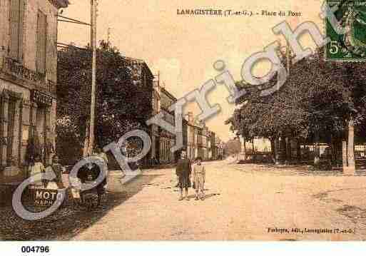 Ville de LAMAGISTERE, carte postale ancienne