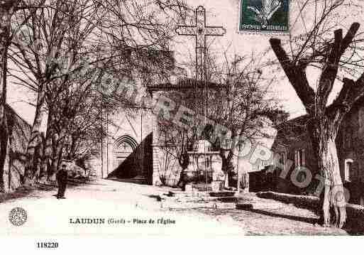 Ville de LAUDUN, carte postale ancienne