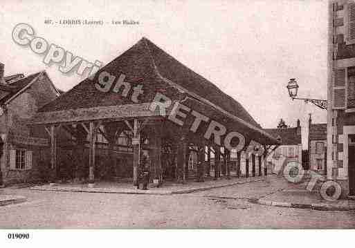 Ville de LORRIS, carte postale ancienne