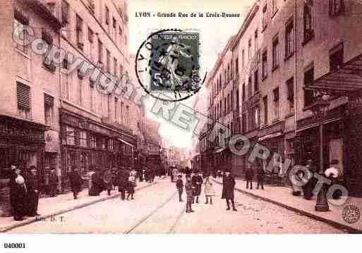 Ville de LYON, carte postale ancienne