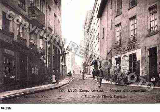 Ville de LYON, carte postale ancienne