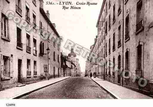 Ville de LYON, carte postale ancienne