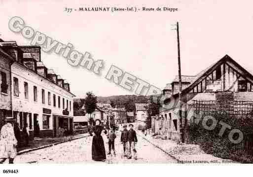 Ville de MALAUNAY, carte postale ancienne