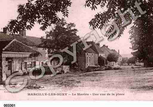 Ville de MARCILLYLESBUXY, carte postale ancienne