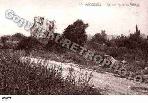 Ville de MASSIGES, carte postale ancienne