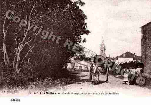 Ville de MATHES(LES), carte postale ancienne