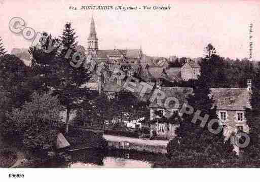 Ville de MONTAUDIN, carte postale ancienne