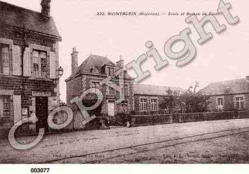 Ville de MONTAUDIN, carte postale ancienne