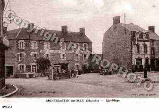 Ville de MONTMARTINSURMER, carte postale ancienne