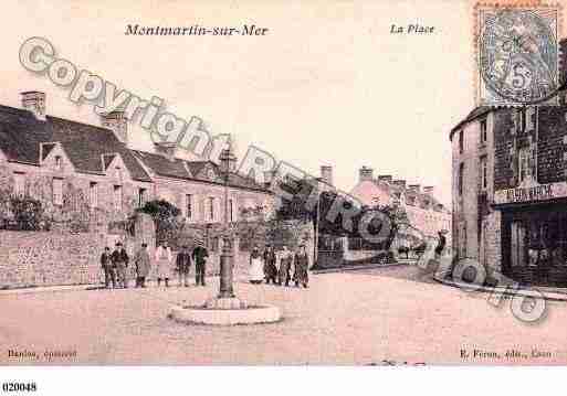 Ville de MONTMARTINSURMER, carte postale ancienne