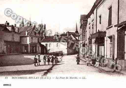 Ville de MONTREUILBELLAY, carte postale ancienne