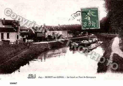 Ville de MORETSURLOING, carte postale ancienne