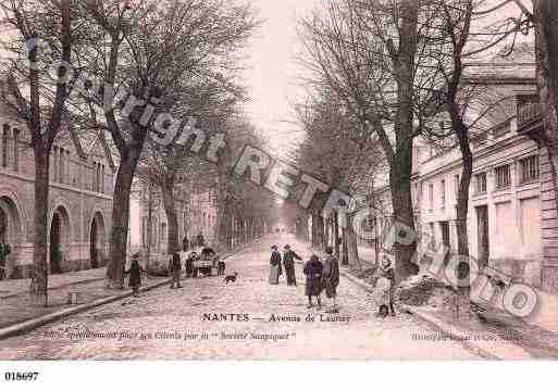 Ville de NANTES, carte postale ancienne