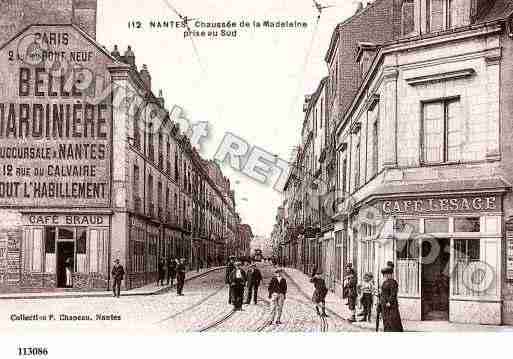 Ville de NANTES, carte postale ancienne