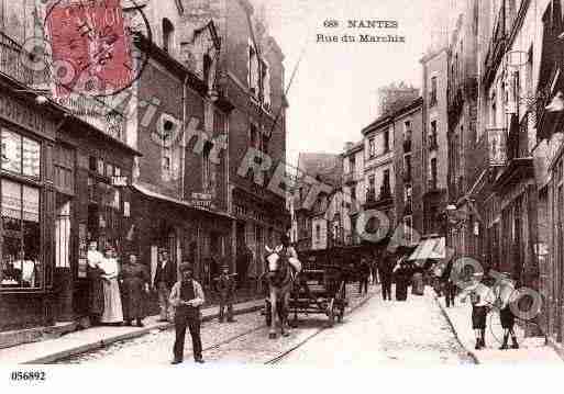 Ville de NANTES, carte postale ancienne