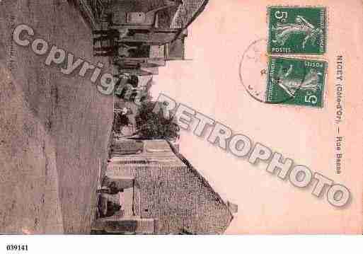 Ville de NICEY, carte postale ancienne