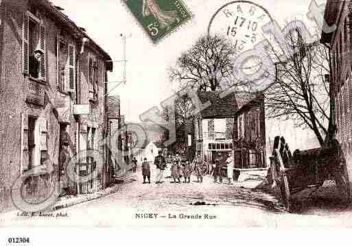 Ville de NICEY, carte postale ancienne