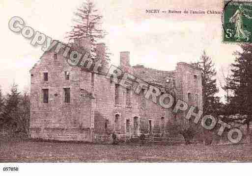 Ville de NICEY, carte postale ancienne