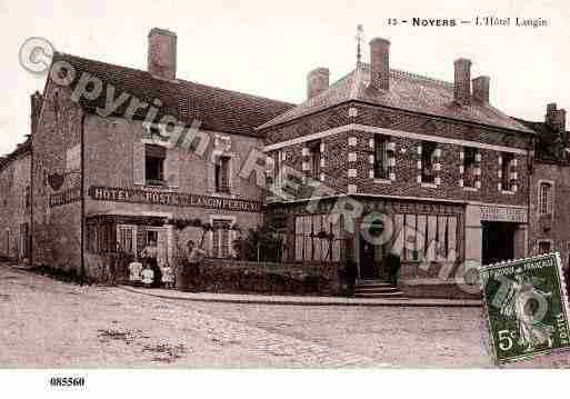 Ville de NOYERS, carte postale ancienne