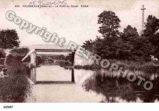 Ville de POUSSEAUX, carte postale ancienne