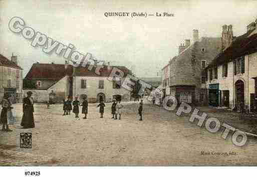 Ville de QUINGEY, carte postale ancienne