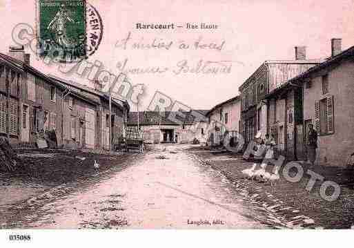Ville de RARECOURT, carte postale ancienne