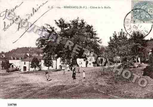 Ville de REBENACQ, carte postale ancienne