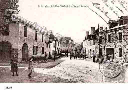 Ville de REBENACQ, carte postale ancienne