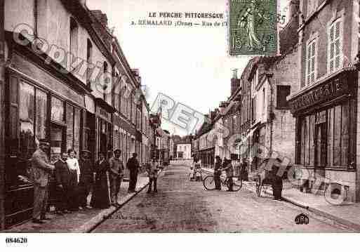 Ville de REMALARD, carte postale ancienne