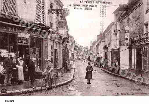 Ville de REMALARD, carte postale ancienne